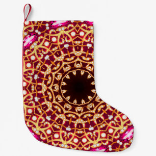 Luxury mandala brooch jewellery seamless pattern small christmas stocking