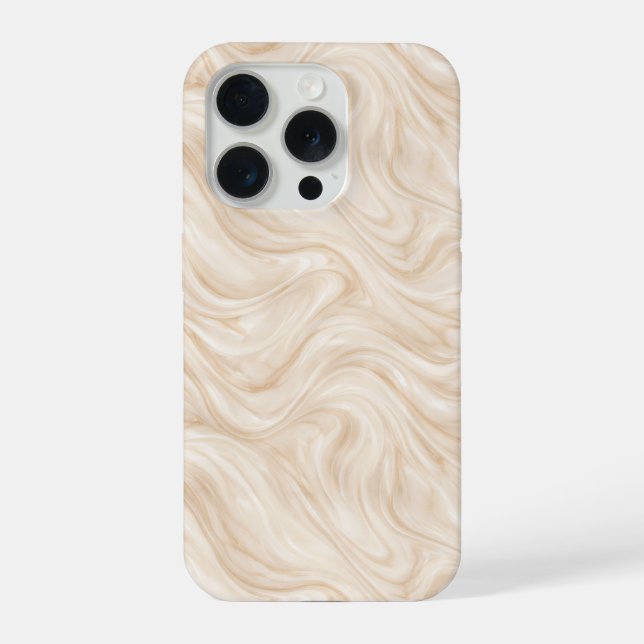 Luxury Marble Swirl Pattern iPhone Case (Back)