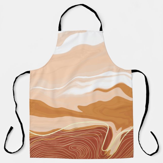 Luxury marble texture background design. Liquid ma Apron (Front)