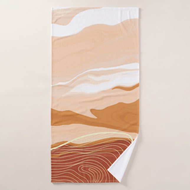 Luxury marble texture background design. Liquid ma Bath Towel (Bath Towel)