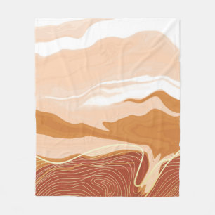 Luxury marble texture background design. Liquid ma Fleece Blanket