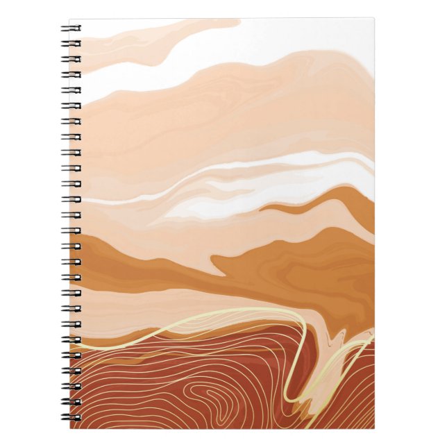 Luxury marble texture background design. Liquid ma Notebook (Front)