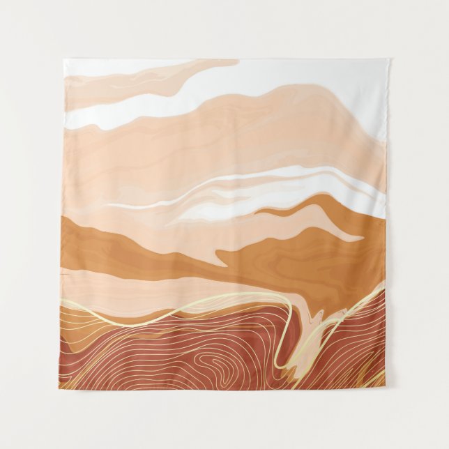 Luxury marble texture background design. Liquid ma Tapestry (Front)