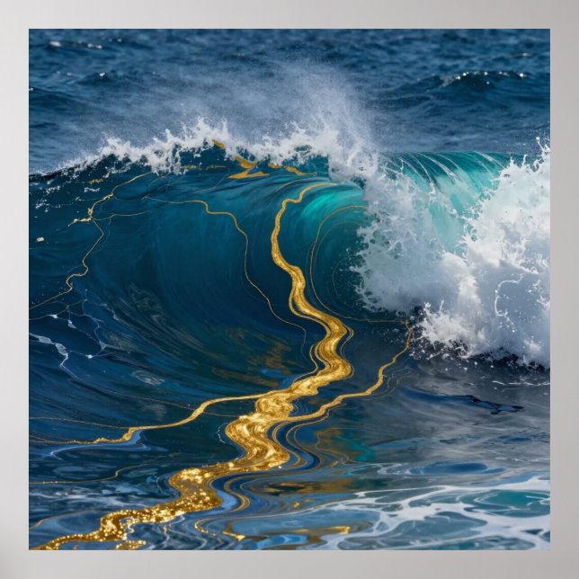 Luxury Marine Currents Poster (Front)