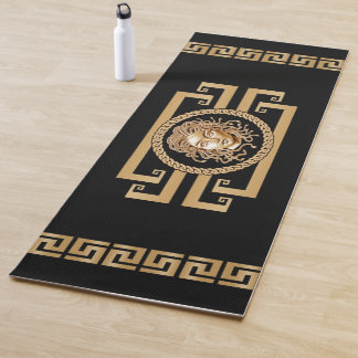 Luxury Medusa Black & Gold Yoga Mat