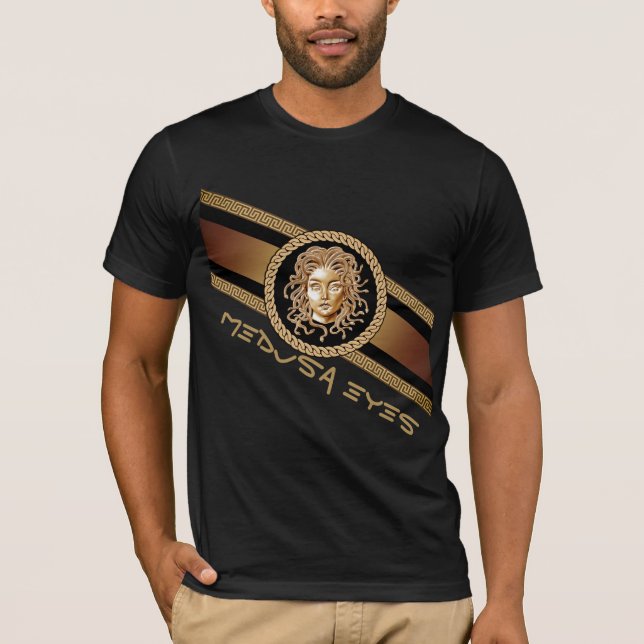 Luxury Medusa Gold  T-Shirt (Front)