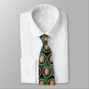 Luxury Medusa Medallion GOLD Tie