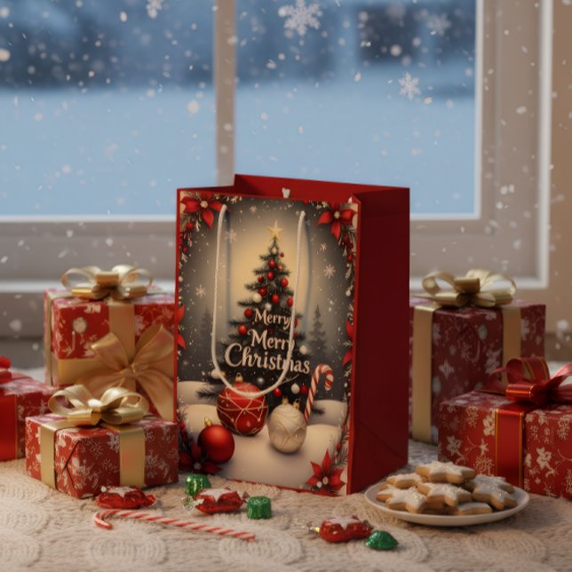 Luxury Merry Christmas Gift Bag (Creator Uploaded)