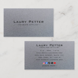 Luxury Metallic Stylist Business Card