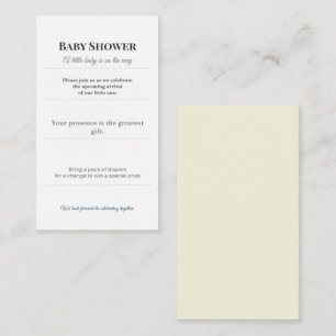 Luxury Minimal Baby Shower Invite