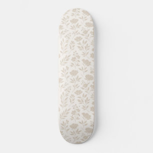 Luxury Minimal Botanical Pattern Skateboard