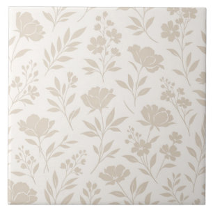 Luxury Minimal Botanical Pattern Tile