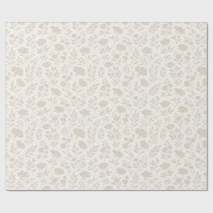 Luxury Minimal Botanical Pattern Wrapping Paper