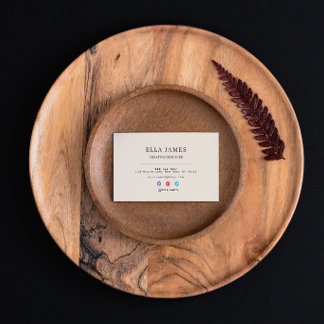 Luxury Minimal Business Card for Professionals