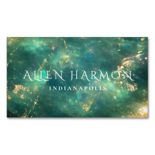 Luxury Minimal Custom Family Name   5-Minute Edit Magnetic Business Card