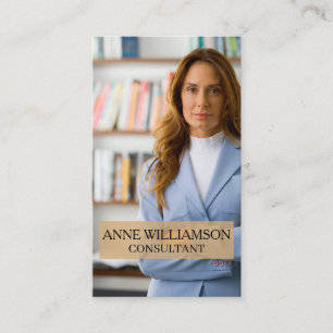 Luxury Minimal Modern Professional Photo Business Card
