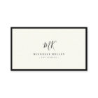Luxury Minimal Monogram Black Ivory Chic Stylish