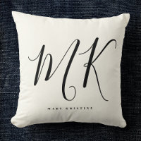 Luxury Minimal Monogram Black Ivory Chic Stylish