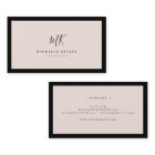 Luxury Minimal Monogram Blush Pink Chic Stylish
