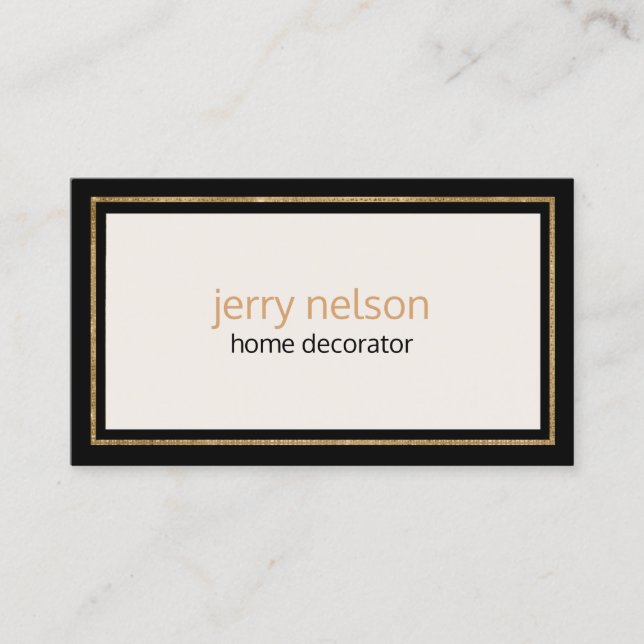 Luxury Minimalist Contemporary Business Card (Front)