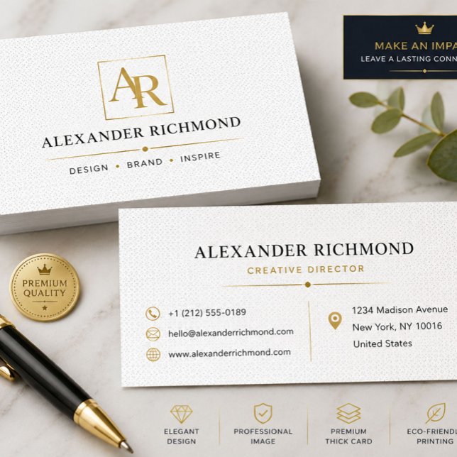Luxury Minimalist Custom Business Card (Creator Uploaded)