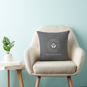 Luxury Minimalist Custom Logo Promotional Branded Cushion
