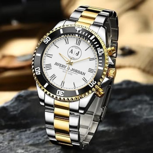Luxury Minimalist Customizable Couple’s name  Desi Watch (Creator Uploaded)
