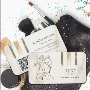 Luxury Minimalist Face Beauty Business Card