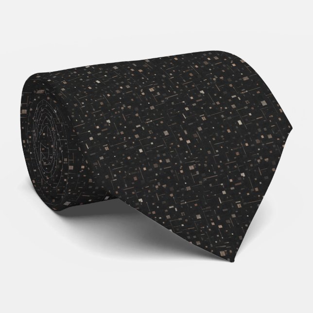 Luxury Minimalist Modern Bauhaus Tie (Rolled)