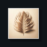 Luxury Minimalist Palm Frond Art - Elegant Beige 3 Canvas Print<br><div class="desc">A sophisticated and serene digital art piece featuring a meticulously sculpted palm leaf in a warm beige tone. The design emphasizes clean lines, delicate textures, and soft shadows, creating a realistic 3D relief effect against a smooth, neutral backdrop. This minimalist botanical piece is ideal for Boho-chic interiors, modern coastal homes,...</div>