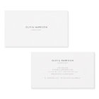 Luxury Minimalist Professional Business Card