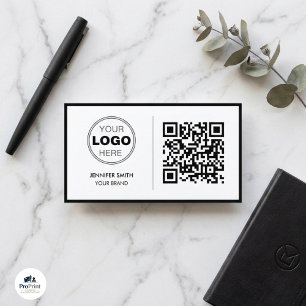 Luxury Minimalist QR Executive Design Business Card