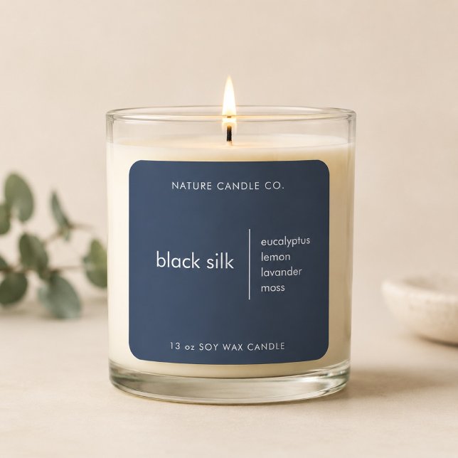 Luxury Minimalist Soy Wax Candle  Square Sticker (Creator Uploaded)