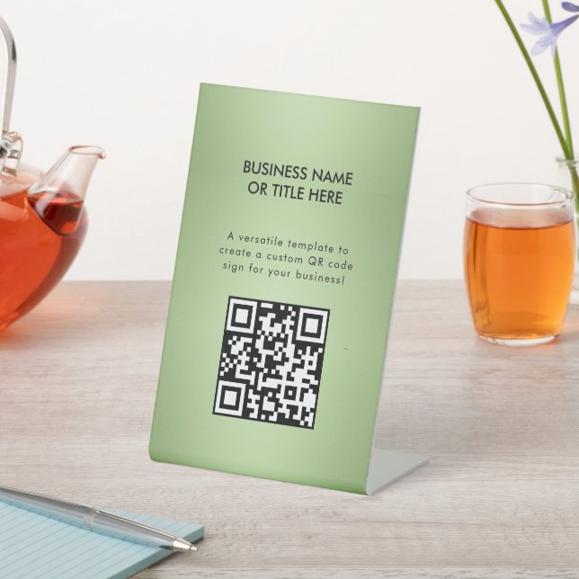 Luxury Mint Green Beauty Salon  Signage Pedestal Sign (In SItu)