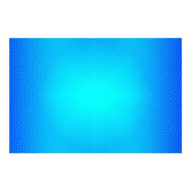 Luxury Modern Blue Art Sky Sun Stained Glass Photo Print (Front)