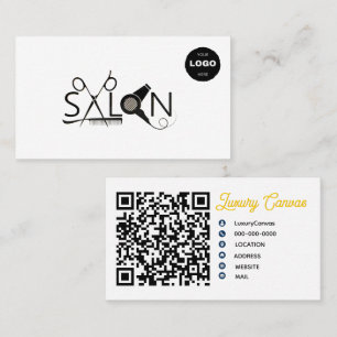 Luxury Modern Custom QR Code Beauty Business Card