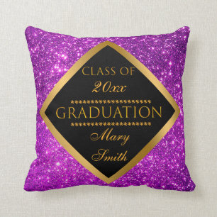 Luxury Modern Customise Purple Glitter Cushion