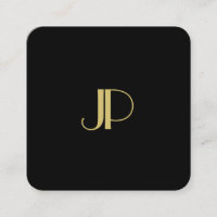 Luxury Modern Elegant Gold Monogrammed Template