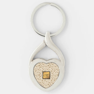 Luxury Modern Elegant Love Gold Heart Key Ring