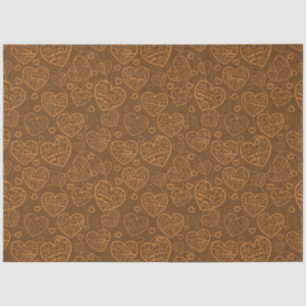 Luxury Modern Elegant Love Gold Heart Tissue Paper