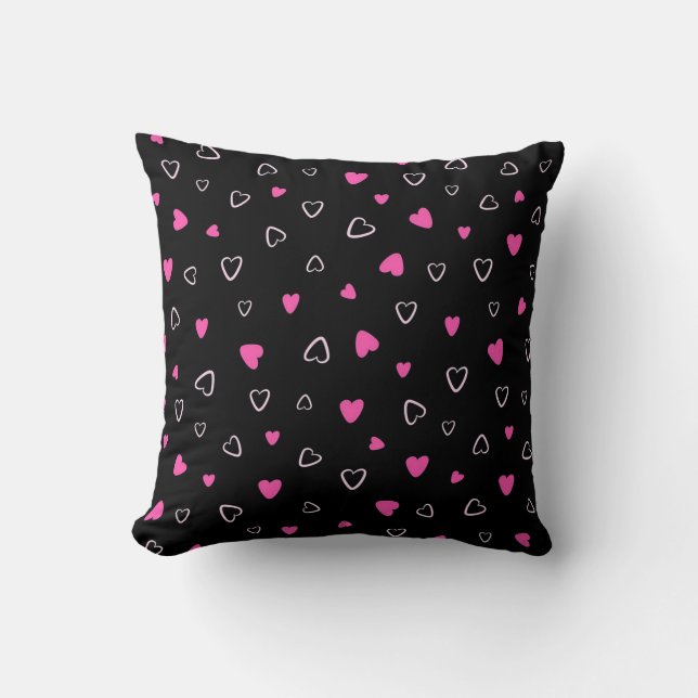 Luxury Modern Elegant Love Heart Cushion (Front)