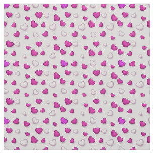 Luxury Modern Elegant Love Pink Heart Fabric