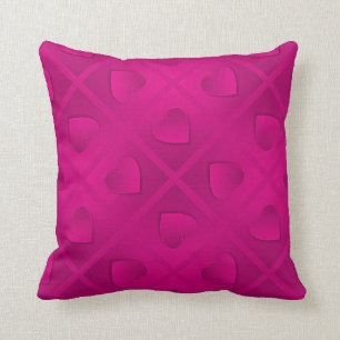 Luxury Modern Elegant Pink Heart Cushion