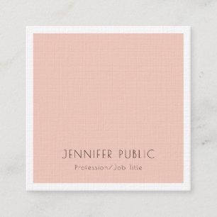 Luxury Modern Elegant Trendy Template Minimalist Square Business Card