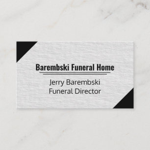 Luxury Modern Faux Texture Grey and Black Business Card