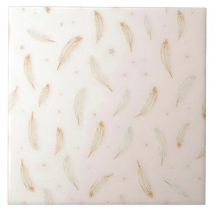 Luxury Modern Feathers Boho Collection Tile