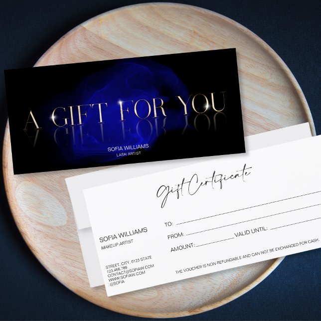 Luxury  Modern Gift Certificate Gift Card add logo (Creator Uploaded)