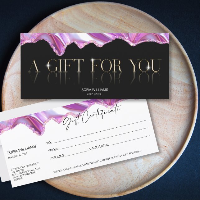Luxury  Modern Gift Certificate Gift Card add logo (Creator Uploaded)