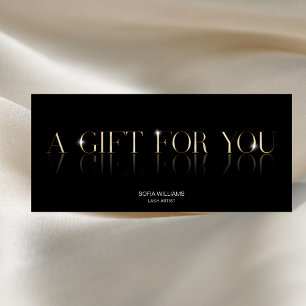 Luxury Modern Gift Certificate Gift Card add logo