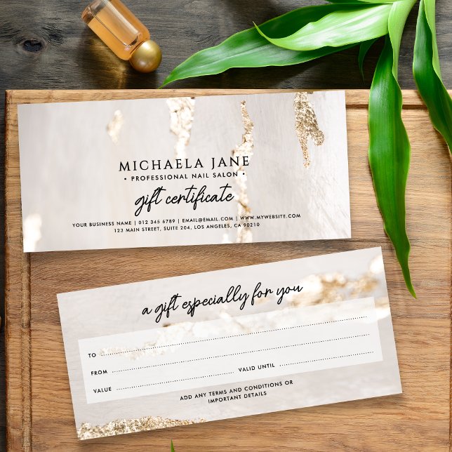 Luxury Modern Gold Foil Gift Certificate/Voucher (Creator Uploaded)